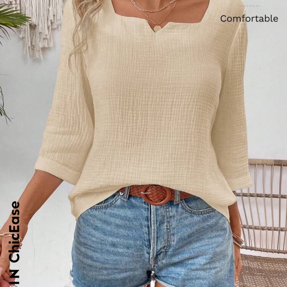SHEIN Tops - Cream Women's Top